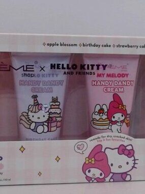 Crème Shop x Hello Kitty & Friends Handy Dandy Cream Set Ltd Edition. BNIB